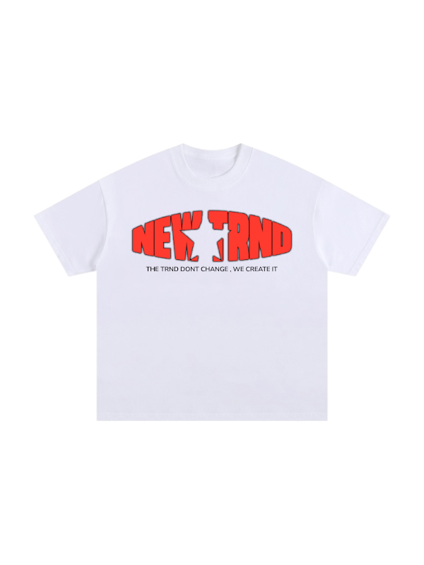 NEWTRND STAR LOGO TEE White T Shirt 2026