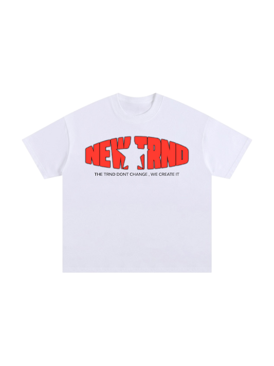 NEWTRND STAR LOGO TEE White T Shirt 2026
