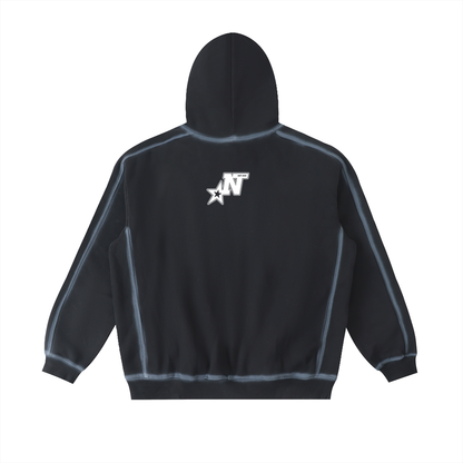 Sunfaded Edge Fleece Hoodie Black