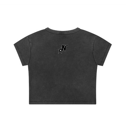 Snow Washed Crop Top