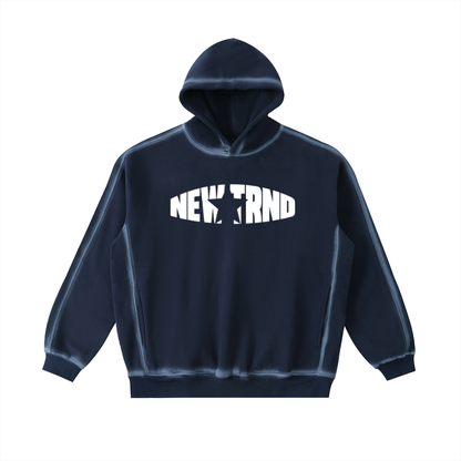 Sunfaded Edge Fleece Hoodie Blue