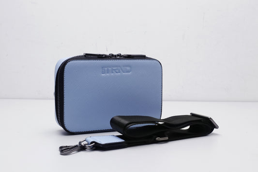 NewTrnd Leather Bag|Sky Blue